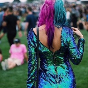 Malta Mermaids Long Sleeve Maxi Dress Teal Crush